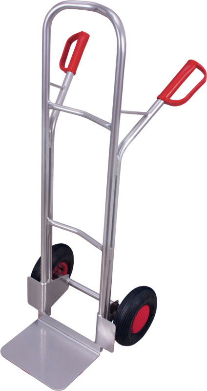 Hliníkové vozíky na pytle se zahnutou tyčí a madly