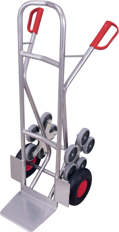 Hliníkový schodišťový vozík se dvěma pětiramennými schodovými koly