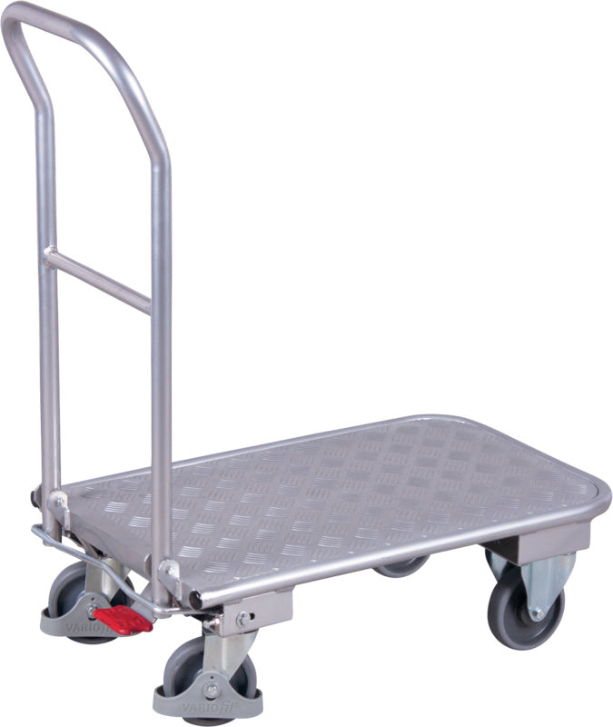 Hliníkový skládací vozík s tlačným madlem