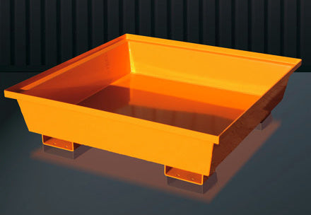 Ocelové sběrné vany s kónickými bočními stěnami 3010, bez roštu