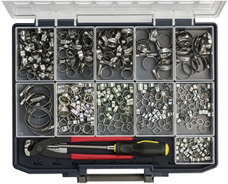 Sortimentní kufřík s hadicovými svorkami