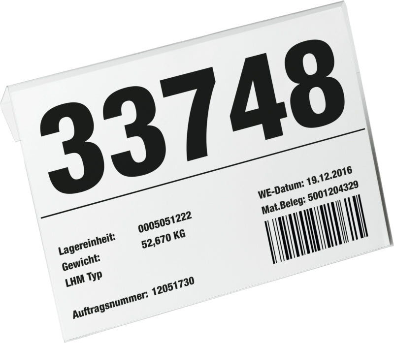 Držák štítků ID HARD COVER s přehybem, A5 na šířku