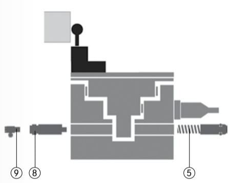 přípojka stlačeného vzduchu pro sondu pro měření délky FMS