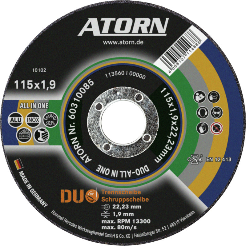 DUO ALL IN ONE hrubovací brusný kotouč