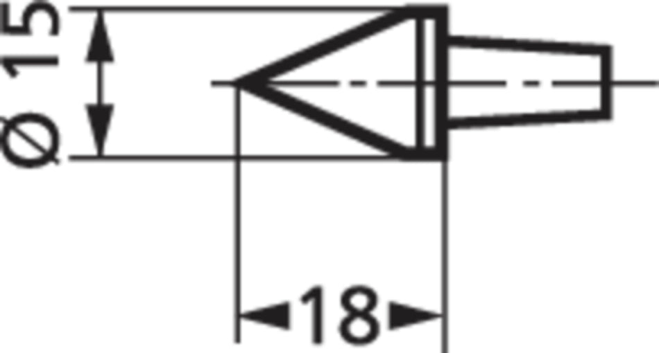 817 ks Měřící kužel průměr 0-15 mm