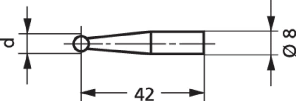 814 m kulový měř. dotek kulička D=7 mm
