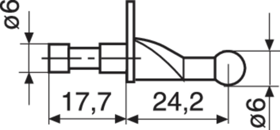 K6/51 kulový měřící dotek pro Digimar 817 CLM