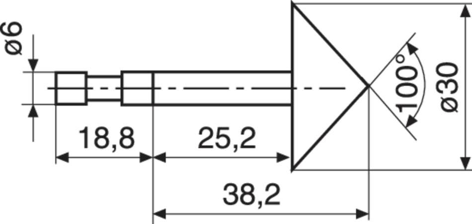 MKe 30 kuželový měřicí dotek 817 CLM