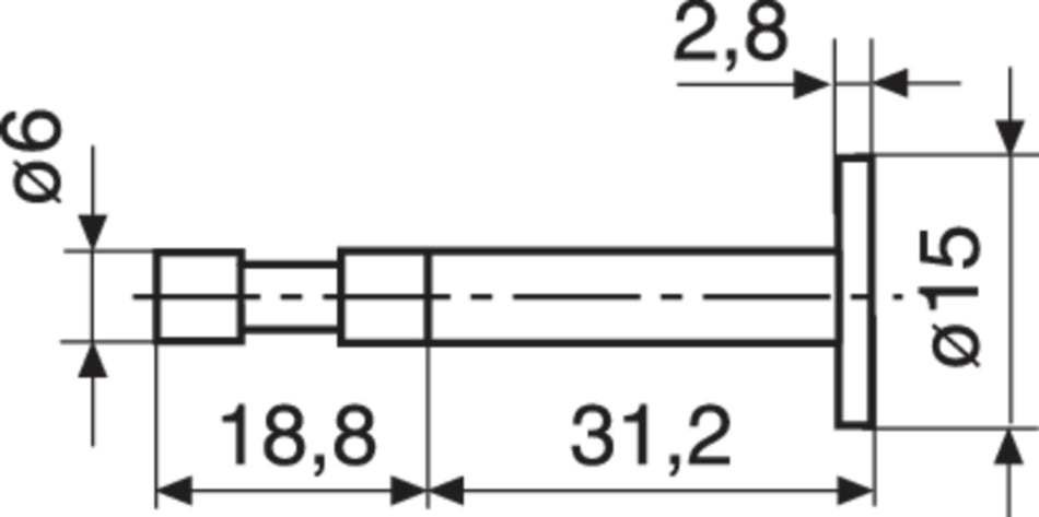 S15/31,2 Kotouc. merici nastavec, Průměr: 15mm pro 817 CLM