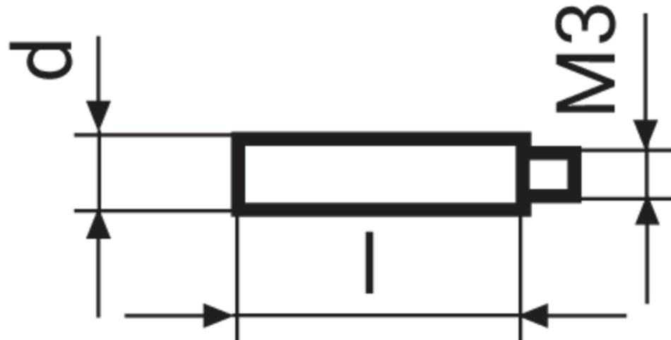 prodloužení M3 - M2,5 für Messtastersatz 817 ts3