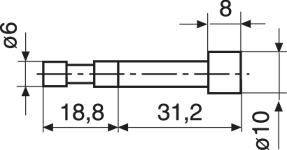Z10/31,2 Válcový měřicí nástavec, průměr: 10mm 817 CLM