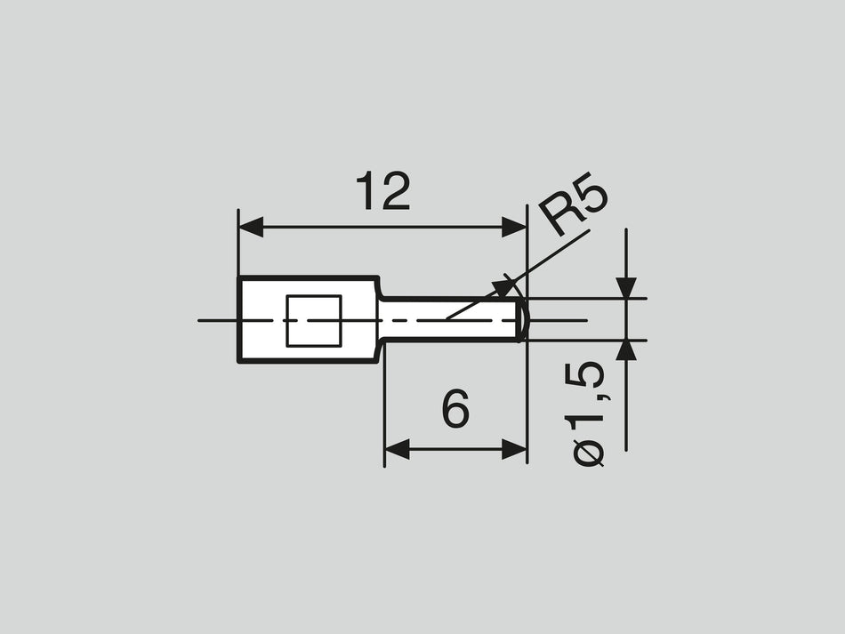 16 Eei2 měř. doteky D=1,5mm pro vnitřní měření