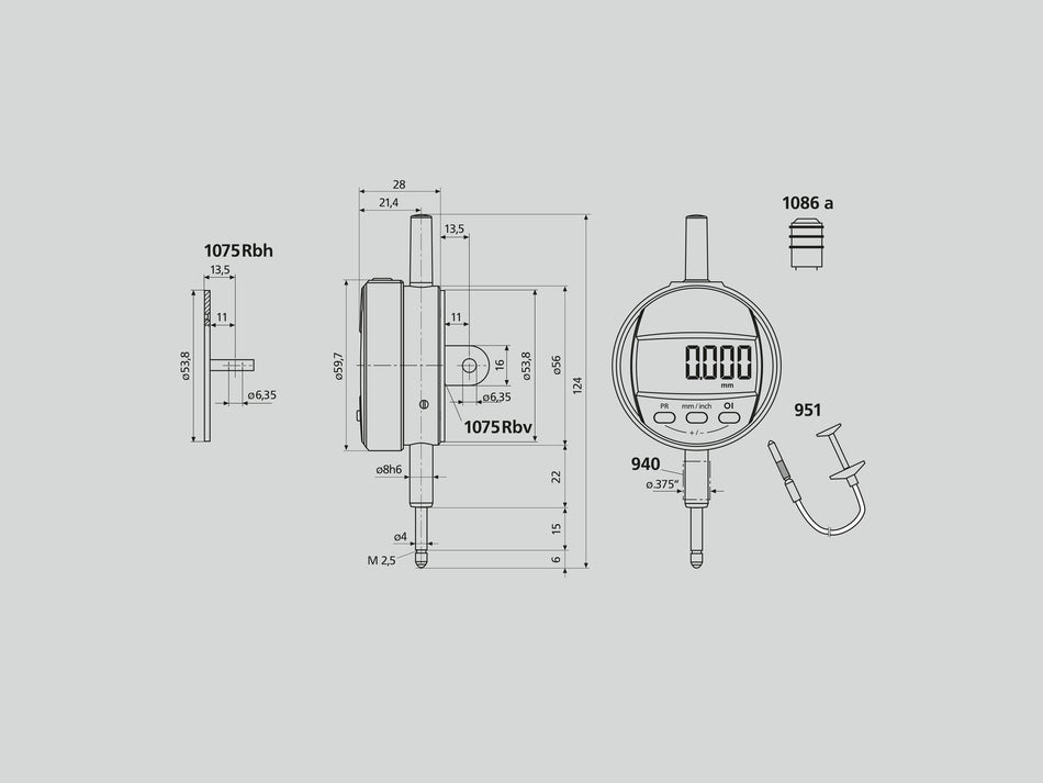 Upevňovací oko 1075 Rbv vertikální