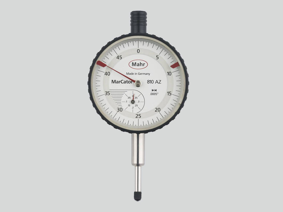 810 AZ číselníkový úchylkoměr rozsah 0,4"/0,0005"