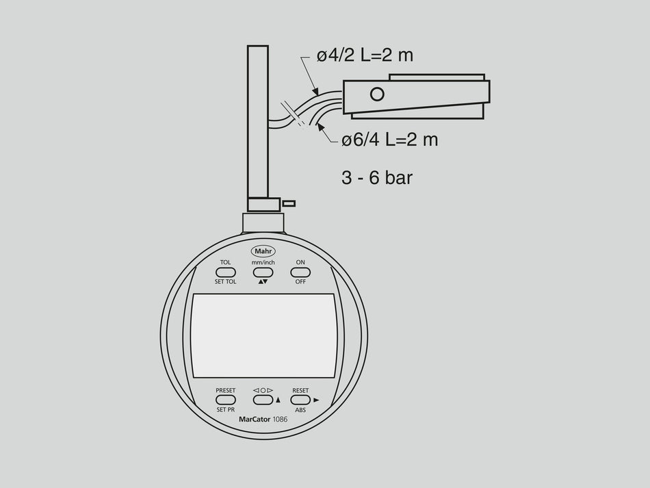 1082 p pneumatické zdvihátko pro 1082,1083 rozsah 12,5/25mm