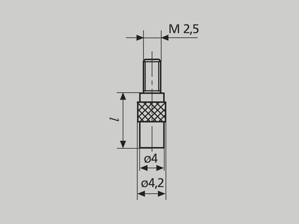 903 plochý dotek 10 mm z oceli