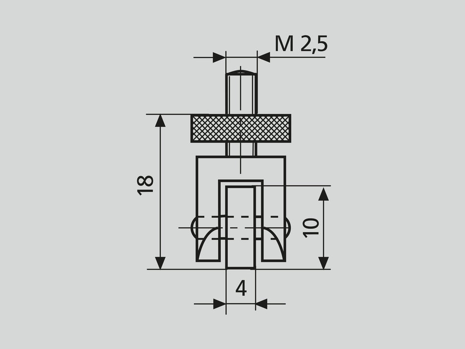 909 A Válcový měřicí dotek Meßrolle