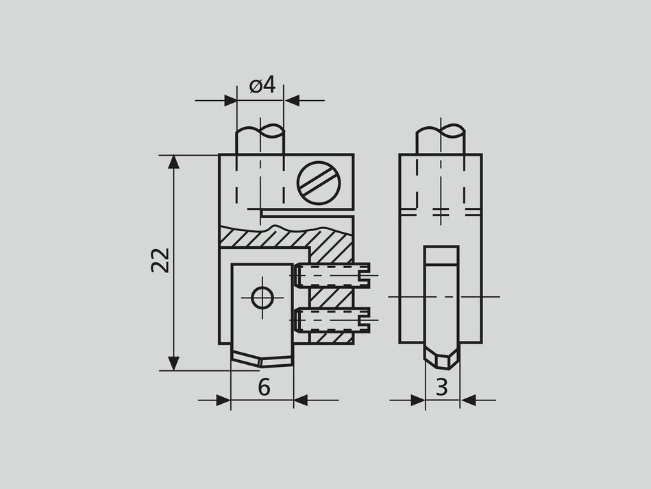 910 H Měřící nástavec s rovno. nastavit. břitem z tvrdokovu