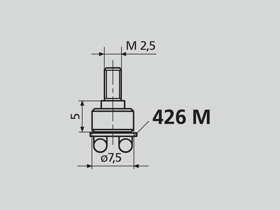 913 plochý nástavec na upnutí držáku měřících drátků 426 M
