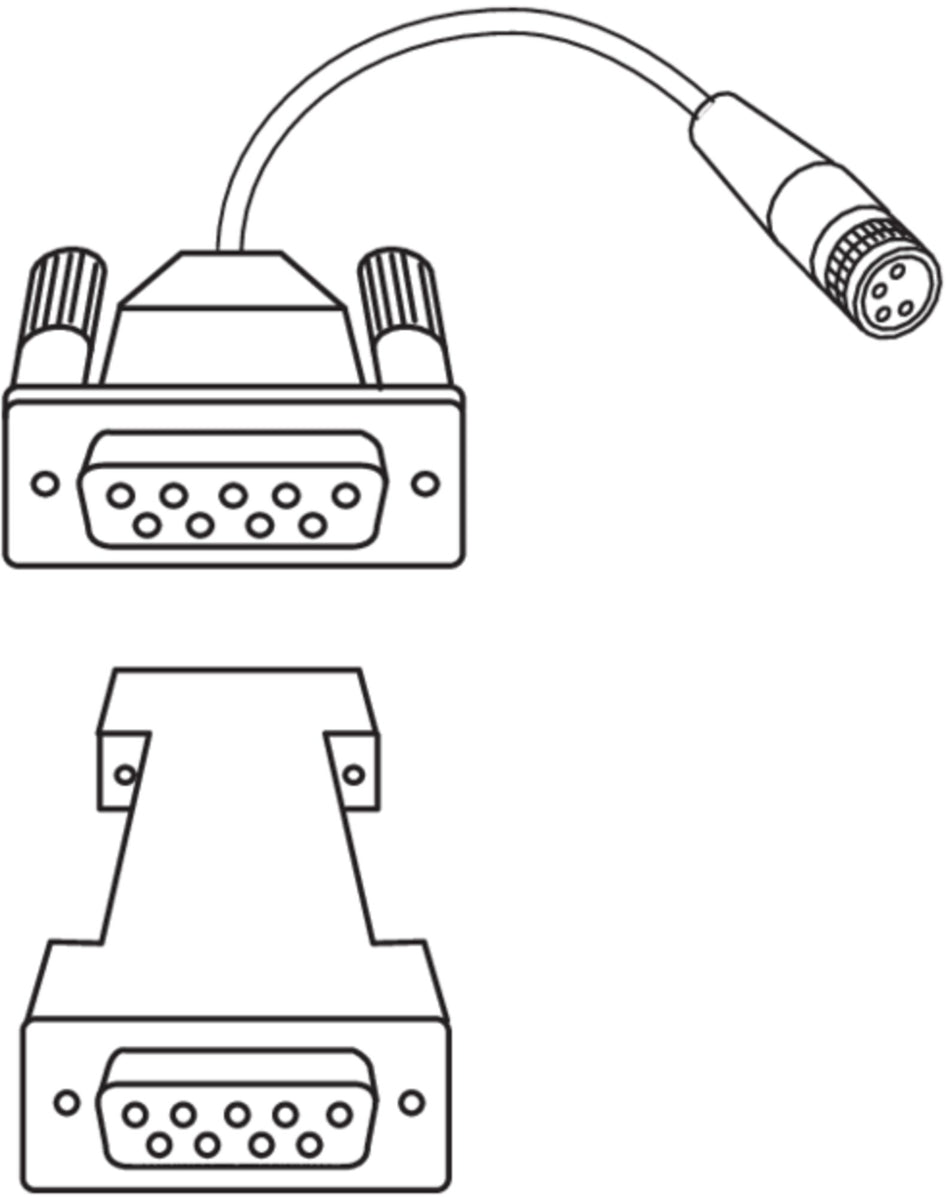 2000 r datový kabel 2m(9-polů) Opto RS232 pro Extramess