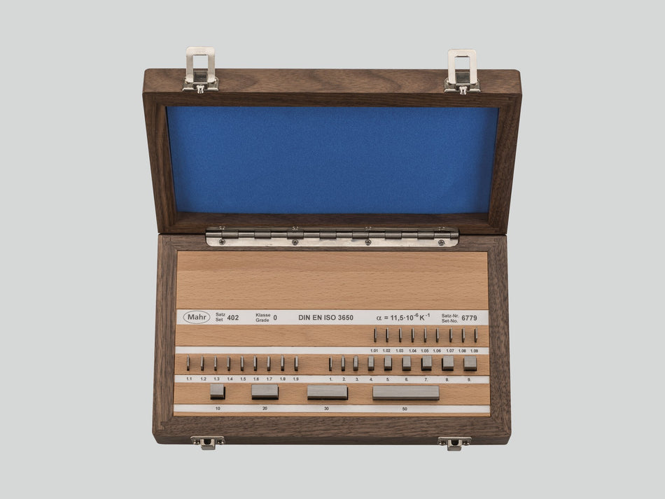 402/2 sada ocelových koncových měrek,32 kusů