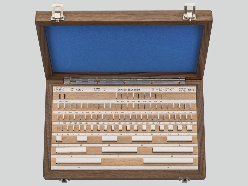 406 C/2 sada keramických koncových měrek,87 kusů