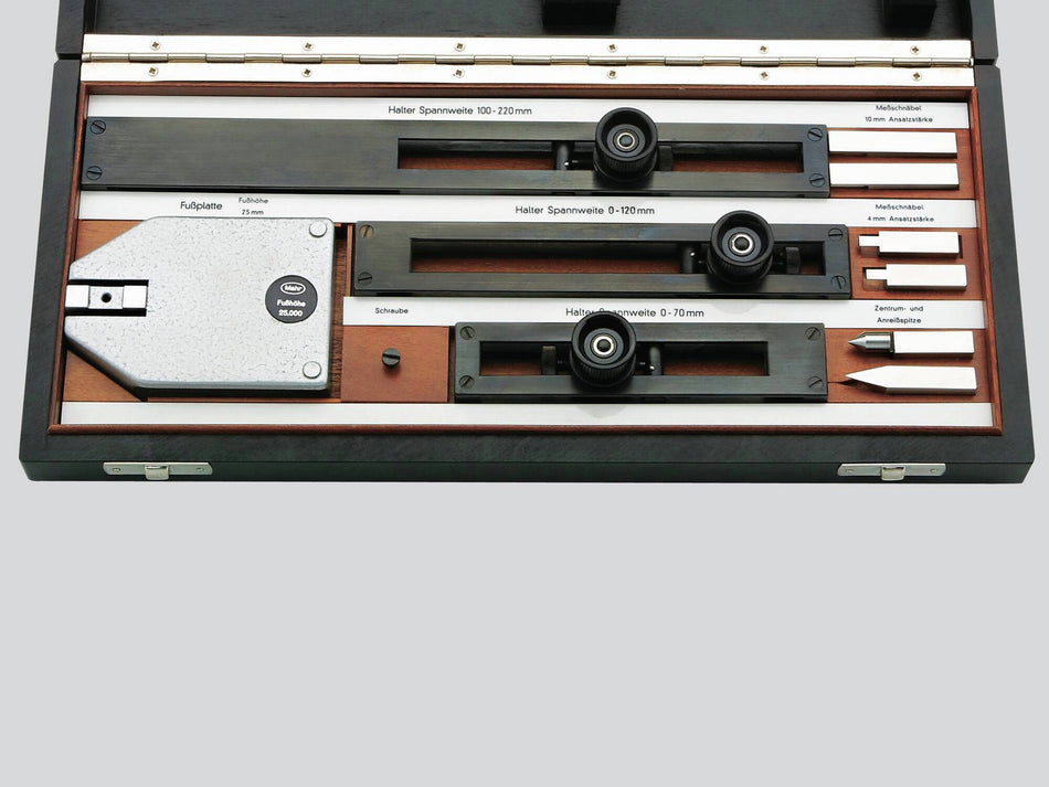 420 sada držáků a měř. ramen pro koncové měrky