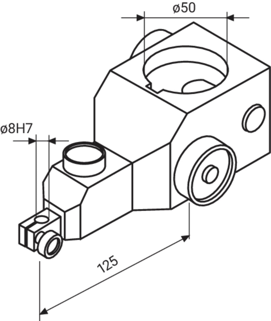 827 b 17 Výložníková ramena s jemným nastavením