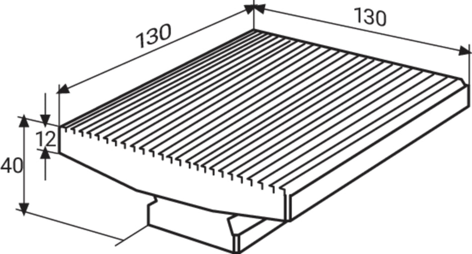 827 b 33 Měřicí deska stolu 130 x 130 mm