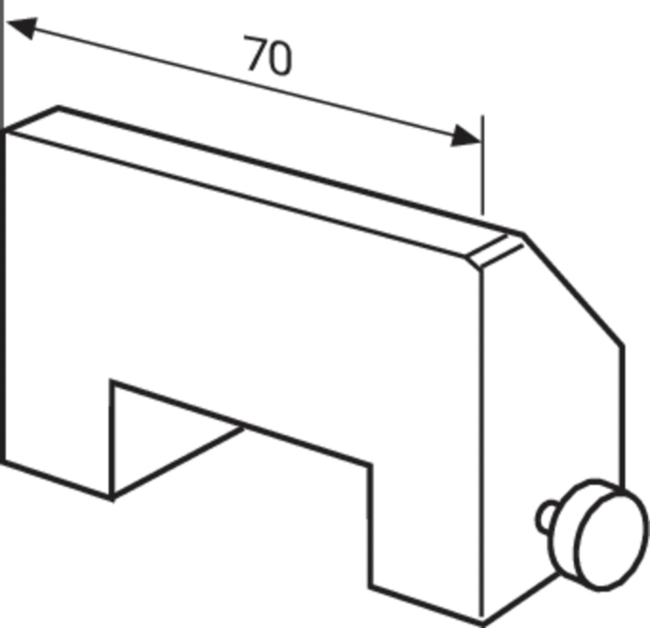 827 b 35 Nastavitelný doraz