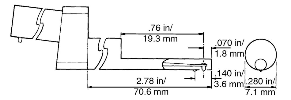 EGH-1021 Taster (kleine Bohrungen) 10µm/90°