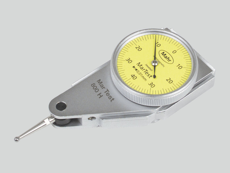 800 H Páčkový úchylkoměr, délka dotykového raménka 14,5 mm, rozsah měření v jednom směru / ⌀ pouzdra: 0,4/29mm