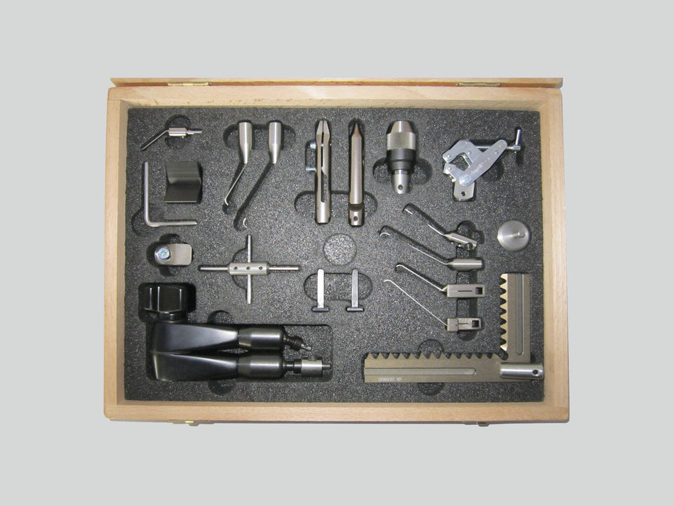 220 Set 1 - sada upínacích prvků v dřevěném boxu