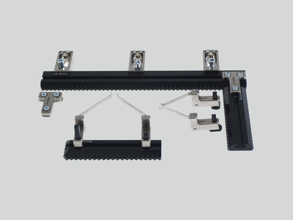 220 Set 2/2-ozubené ližiny pro měřící rozsah 250x170 mm