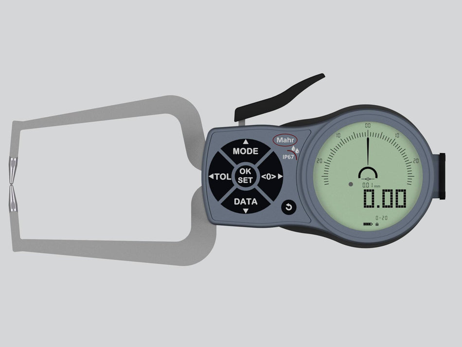 838 EA Dig. Vnější dotyk 0–20 mm Zw 0,01 mm Hloubka měření 85 mm