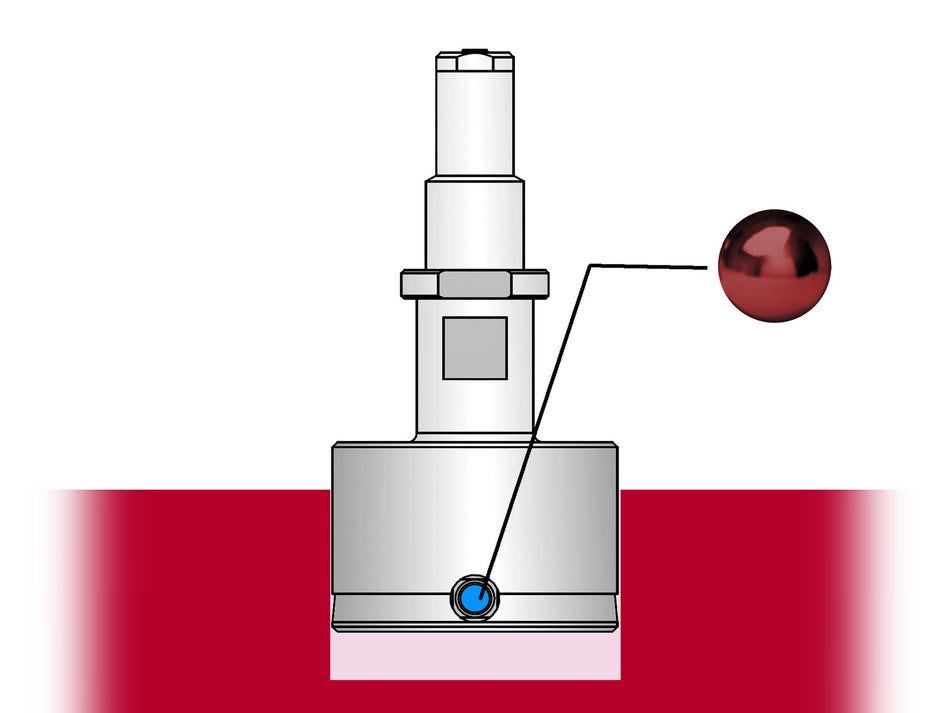 844 D-R dutinoměr s měřícím trnem >60-80 mm měřicí povrch z rubínu, M10 x 1