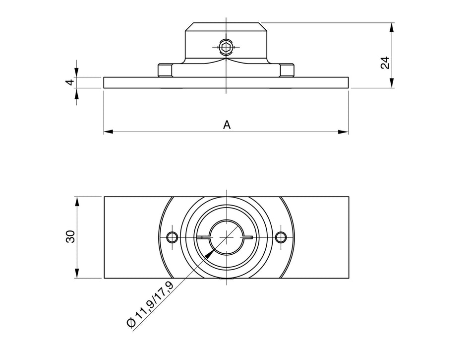 844 Dt-B hloubkový dorazový můstek pro měřící trny Ø > 80 - 100 mm