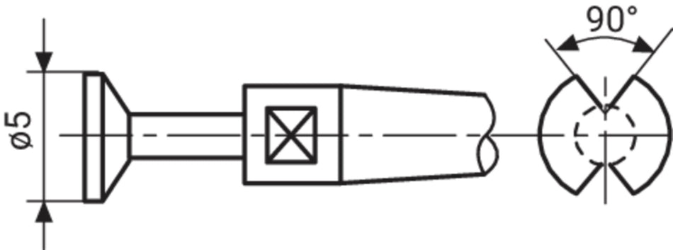 40 He 4 Měřicí vložky ploché D=5 mm