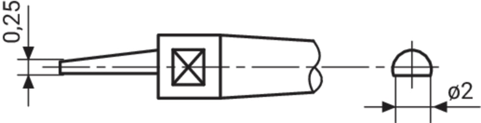 40 He 7 Měřicí vložky ostré odsazené