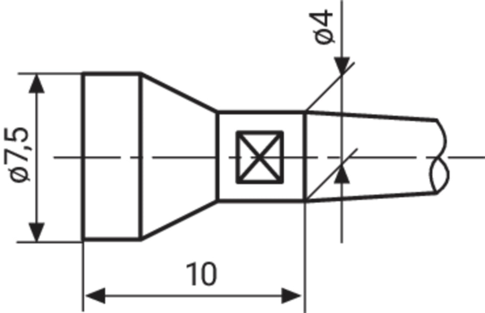 40 He 0H Měřicí vložky ploché D=7,5 mm